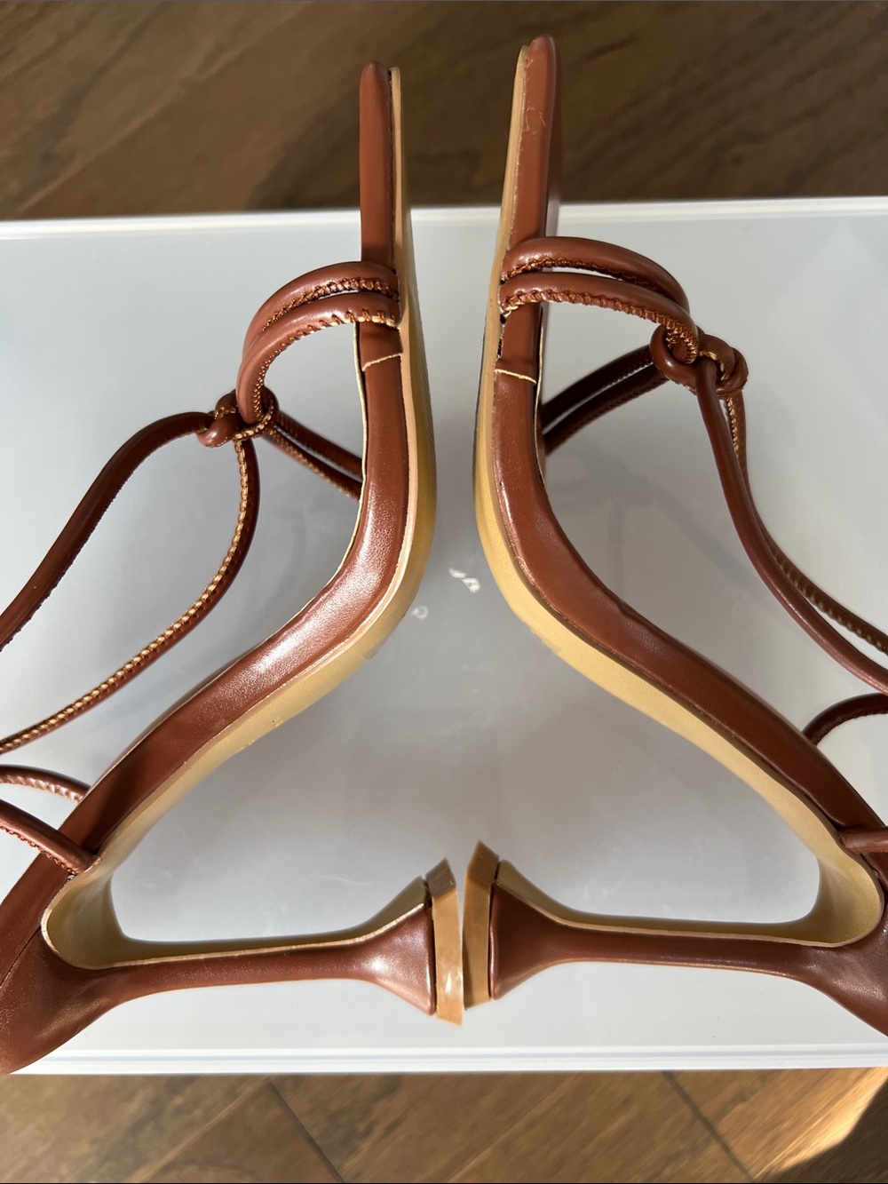 H by Halston Picasso Strappy Stiletto Sandals - Picture 11 of 11
